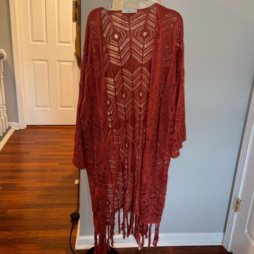 A  MNG Crochet open tunic or cover up